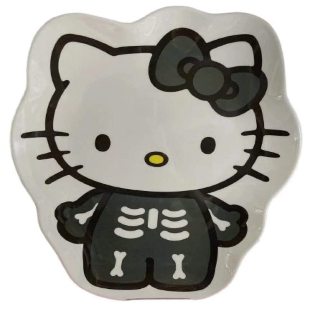 Hello Kitty Skeleton Serving Plate Tray Halloween Brand NEW Sanrio Melamine
